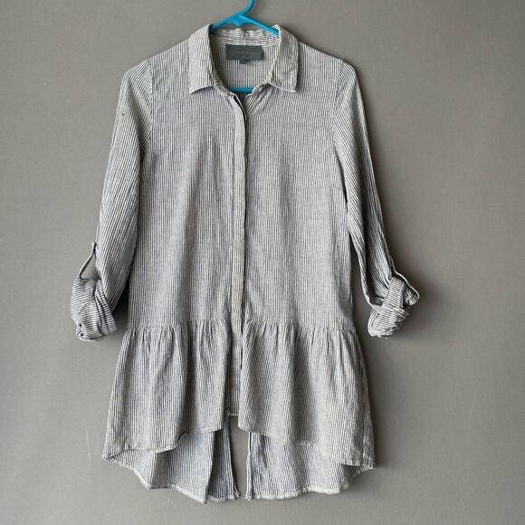 Anthropologie Sunday in Brooklyn‎ sz S button down peplum blouse - Picture 1 of 9